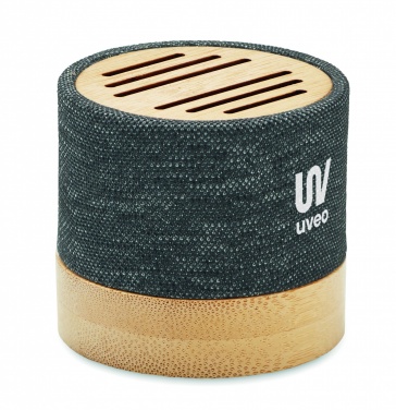 Logotrade corporate gift image of: Bamboo RPET wireless speaker