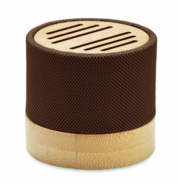 Logo trade corporate gift photo of: Bamboo RPET wireless speaker