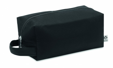 Logo trade promotional products image of: Canvas cosmetic bag 220 gr/m²