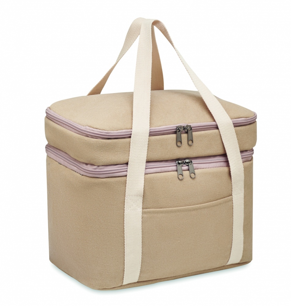 Logotrade corporate gift picture of: Cooler bag canvas 320 gr/m²