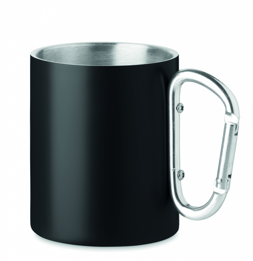 Logo trade promotional gifts picture of: Double wall metal mug 300 ml