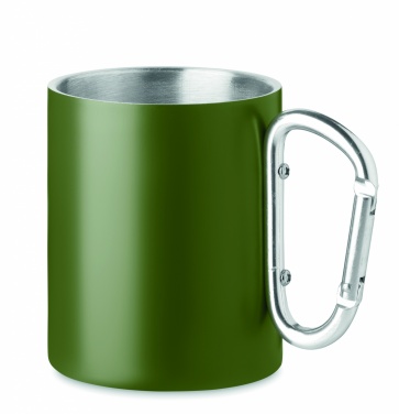 Logo trade promotional giveaways picture of: Double wall metal mug 300 ml