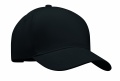 5 panel baseball cap, Black