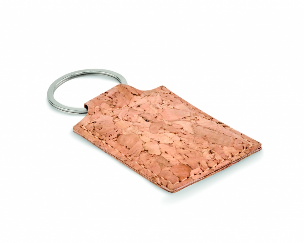 Logotrade corporate gift picture of: Rectangular cork key ring