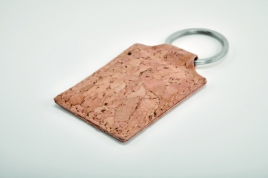 Logotrade promotional merchandise photo of: Rectangular cork key ring Imatra