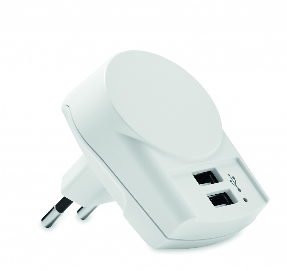 Logo trade promotional item photo of: Skross Euro USB Charger (2xA) 12W