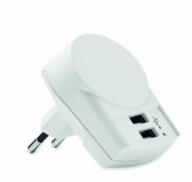 Logo trade business gift photo of: Skross Euro USB Charger (2xA) 12W