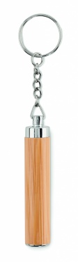 Logotrade corporate gift picture of: Mini bamboo torch with keyring