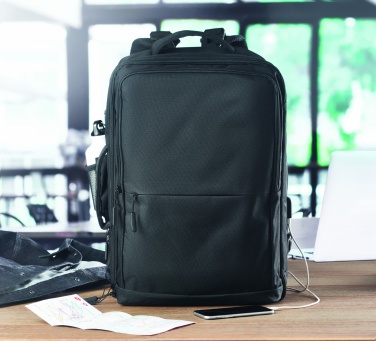 Logo trade promotional items picture of: Backpack 600D RPET