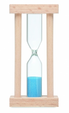 Logo trade promotional gifts image of: Wooden sand timer 3 minutes