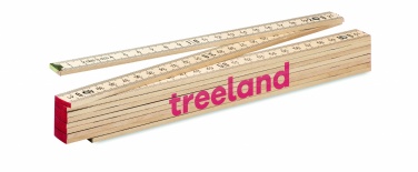 Logotrade advertising products photo of: Carpenter ruler in wood 2m