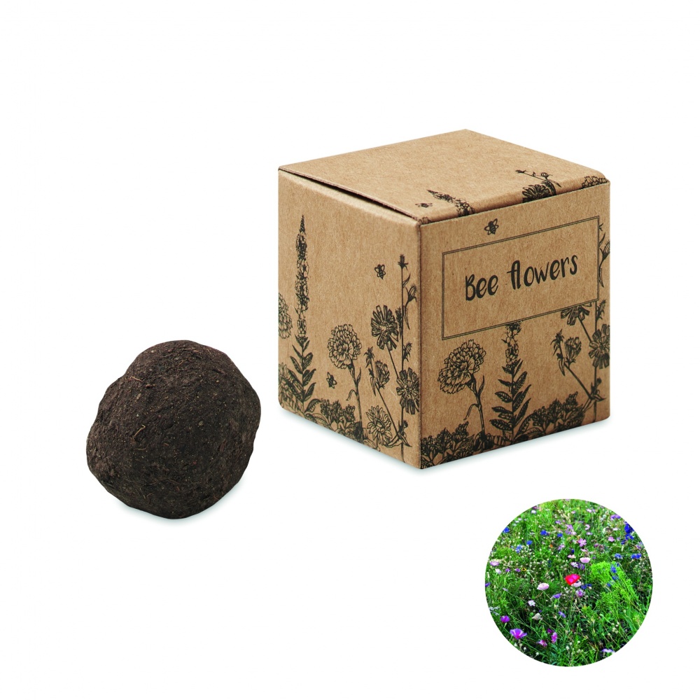 Logotrade promotional merchandise picture of: Seed bomb with bee flowers