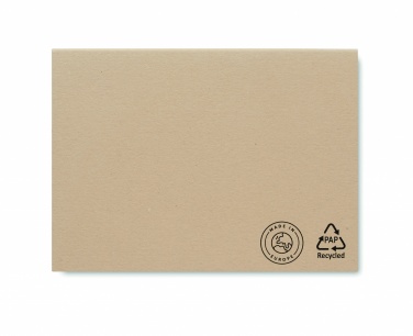 Logo trade promotional giveaways picture of: Recycled paper memo block