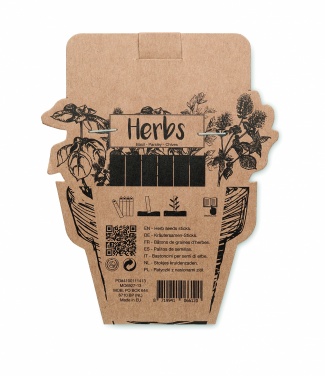 Logo trade business gifts image of: Herb seeds sticks