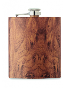 Logo trade advertising products image of: Slim hip flask 190 ml