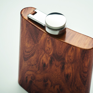 Logotrade advertising products photo of: Slim hip flask 190 ml