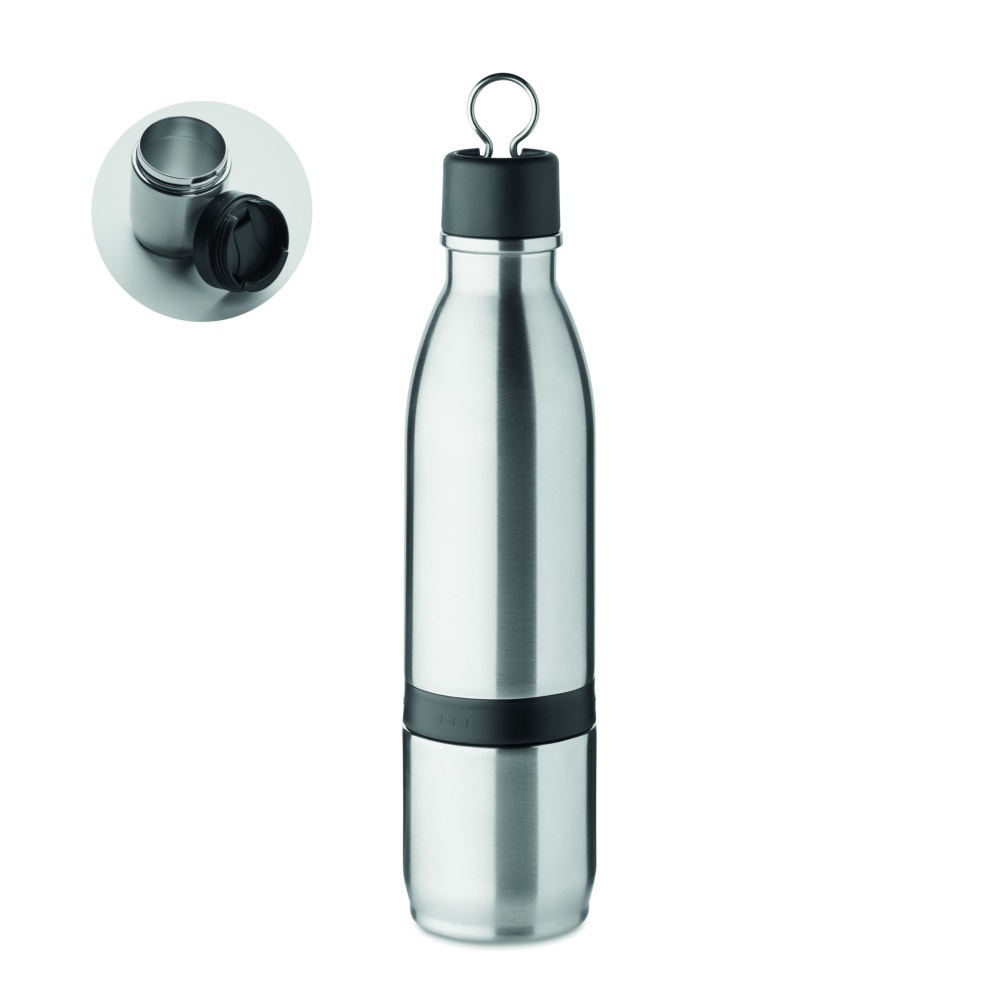 Logo trade business gift photo of: 2 in 1 double wall bottle 500ml