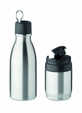 Logo trade corporate gifts picture of: 2 in 1 double wall bottle 500ml