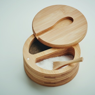 Logotrade promotional item image of: Salt and pepper bamboo box