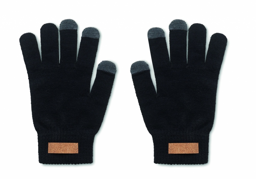 Logo trade promotional gifts picture of: RPET tactile gloves