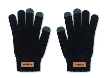 Logo trade promotional gifts picture of: RPET tactile gloves