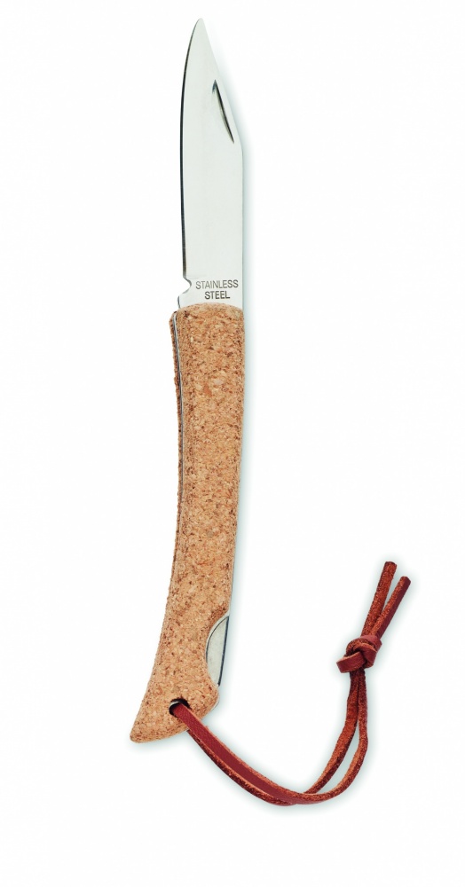 Logo trade promotional items picture of: Foldable knife with cork