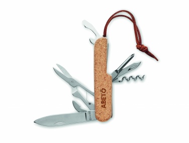 Logotrade promotional gift image of: Multi tool pocket knife cork