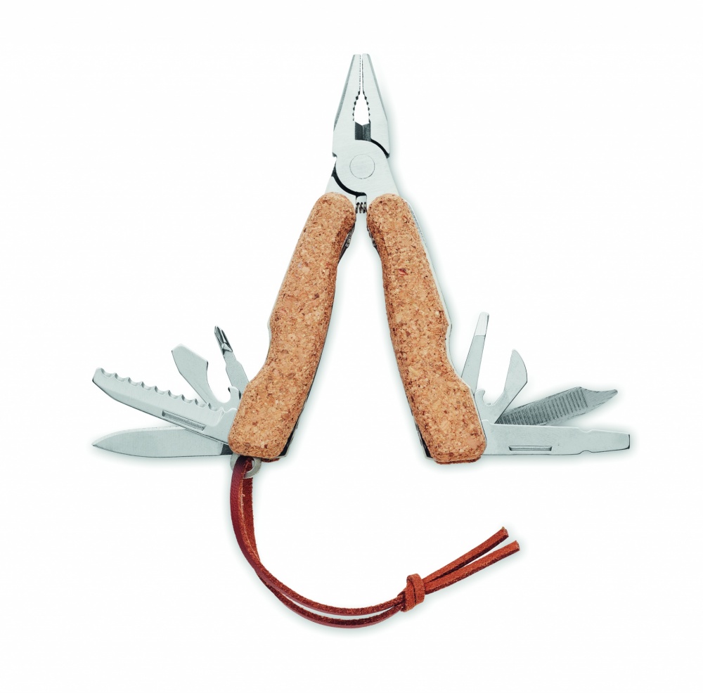 Logotrade advertising products photo of: Multi tool pocket knife cork