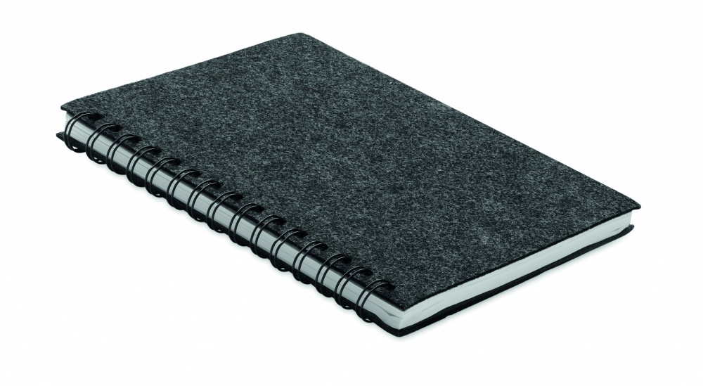 Logo trade promotional products image of: A5 RPET felt cover notebook