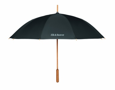 Logo trade promotional merchandise picture of: 23,5 inch RPET/bamboo umbrella