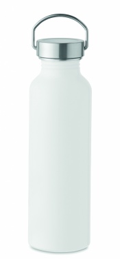 Logotrade promotional merchandise picture of: Recycled aluminum bottle 500 ml with a stainless steel handle cap