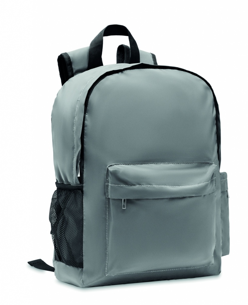 Logo trade promotional giveaways image of: High reflective backpack 190T