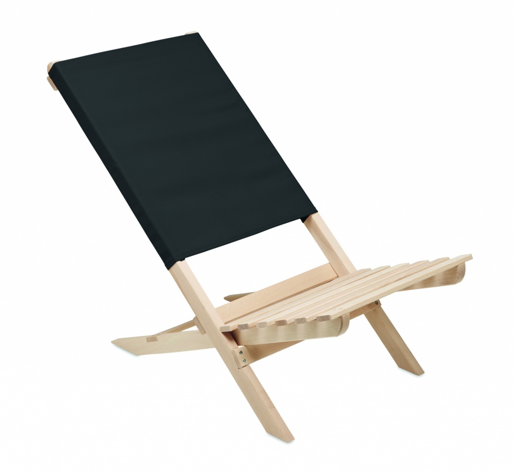 Logotrade promotional item image of: Foldable wooden beach chair