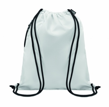 Logo trade promotional merchandise picture of: Large drawstring bag 300D RPET