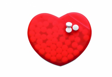 Logo trade promotional item photo of: Heart shape peppermint box