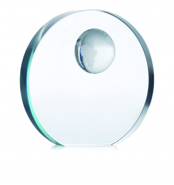 Logotrade promotional item image of: Globe glass trophy