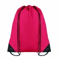 190T Polyester drawstring bag, Red