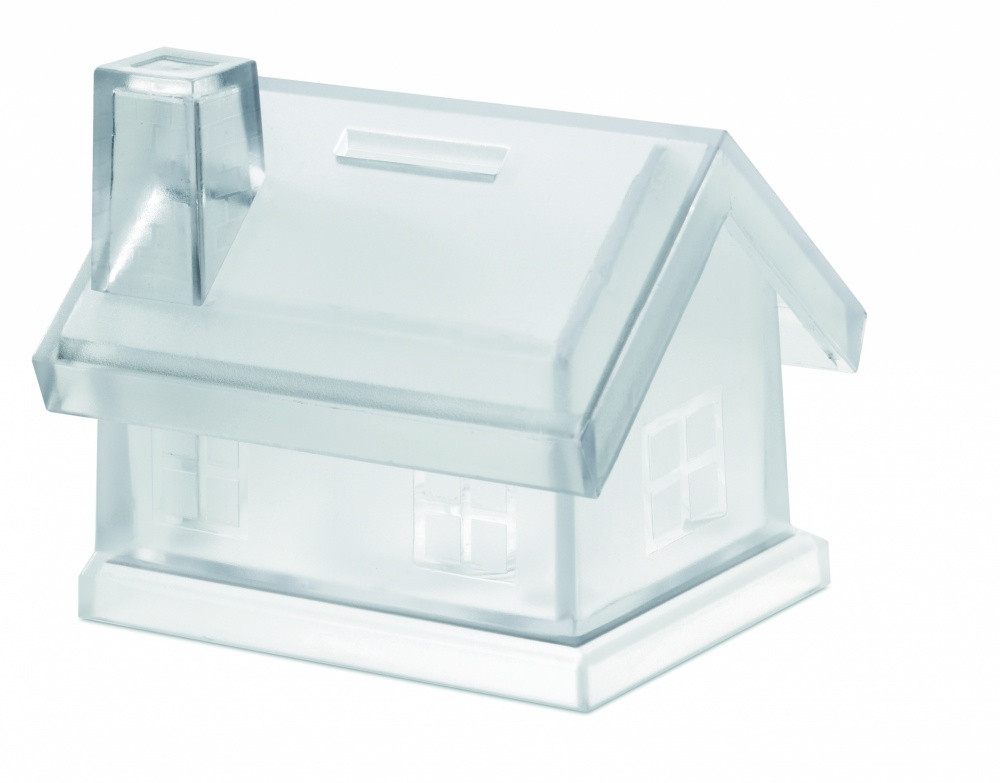 Logotrade promotional product picture of: Plastic house coin bank