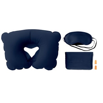 Logo trade promotional merchandise image of: Set w/ pillow eye mask plugs