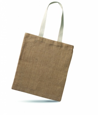 Logo trade promotional giveaways picture of: Jute shopping bag