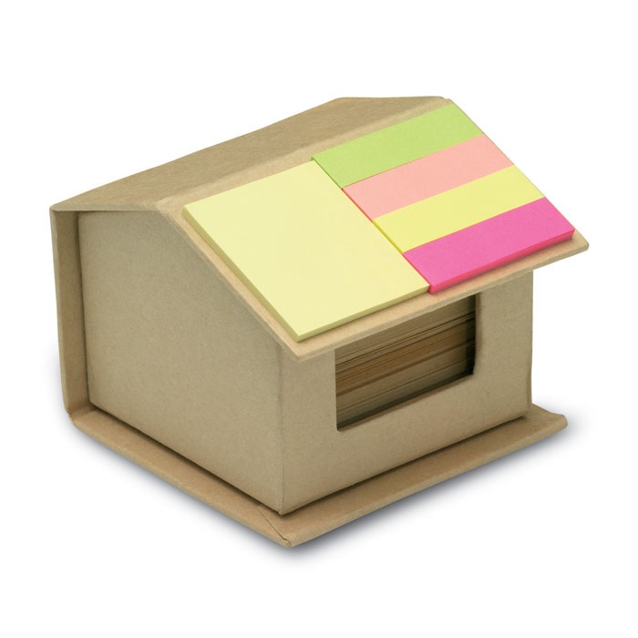 Logo trade promotional items image of: Memo/sticky notes pad recycled