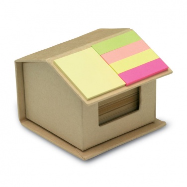 Logo trade promotional gift photo of: Memo/sticky notes pad recycled