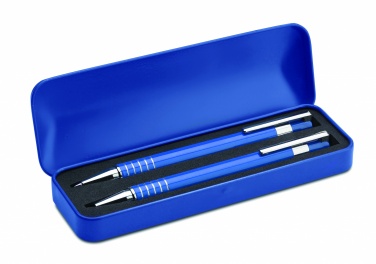 Logo trade advertising products picture of: Ball pen set in metal box