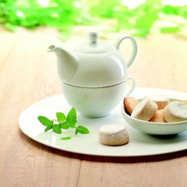 Logo trade promotional gift photo of: Teapot and cup set 400 ml