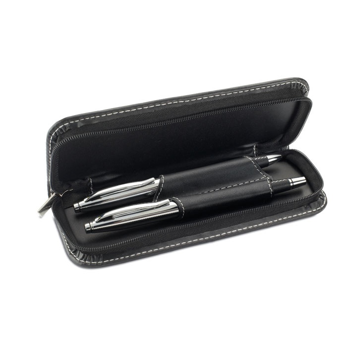 Logo trade promotional item photo of: Ball pen and roller set