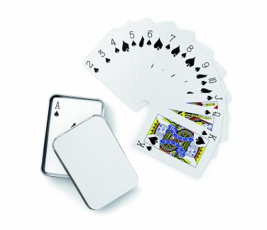 Logo trade promotional merchandise picture of: Playing cards in tin box