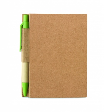 Logo trade business gifts image of: Recycled notebook with pen