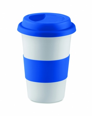 Logotrade promotional product picture of: Ceramic mug w/ lid and sleeve