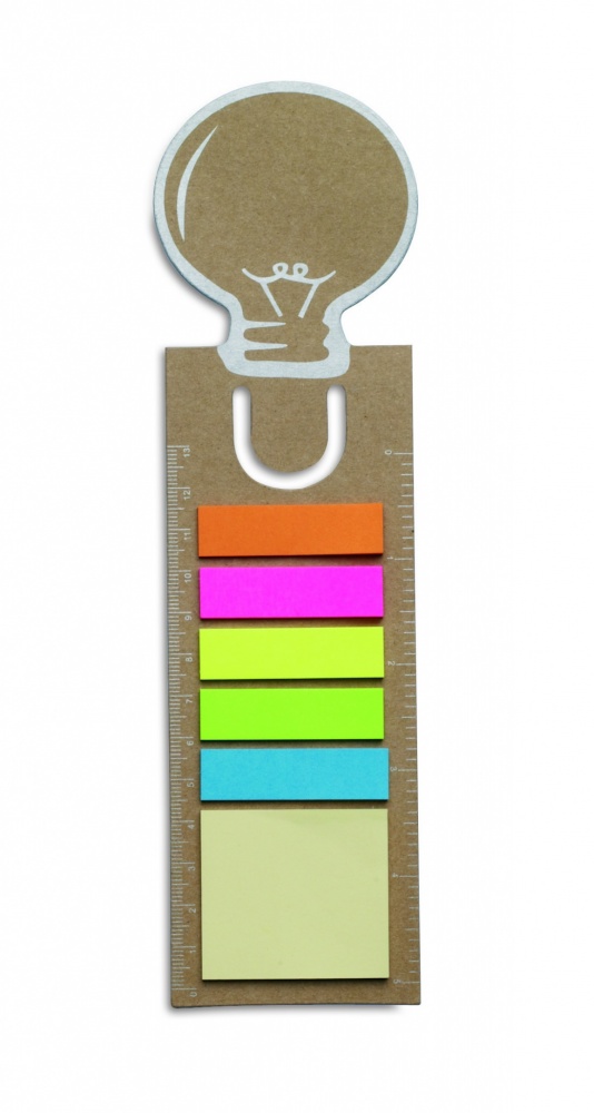 Logo trade promotional giveaways picture of: Bookmark with sticky memo pad