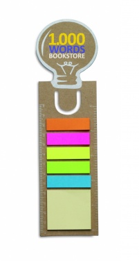 Logo trade promotional gift photo of: Bookmark with sticky memo pad